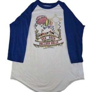 Vintage Red Rock Balloon Rally 1983 Raglan T-Shirt 3/4 Sleeve Size L 80s